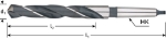 Afbeeldingen van HSS MK-Spiraalboor, DIN 345, type N, ø21,0