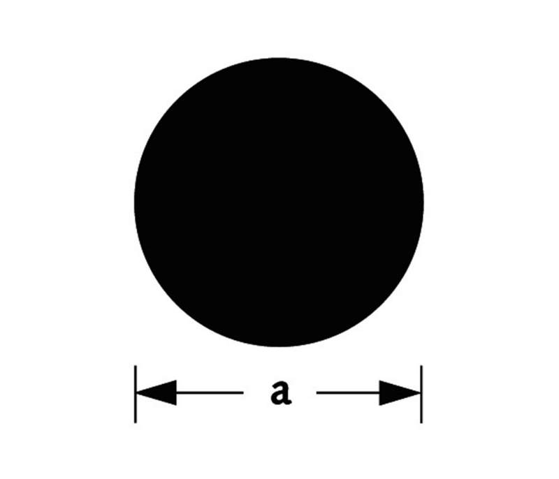 Afbeeldingen van Massief rond messing 6mm 100cm