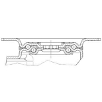 Afbeeldingen van ZWENKWIEL MET PLAAT + REM ZWART 100MM MAX. 70