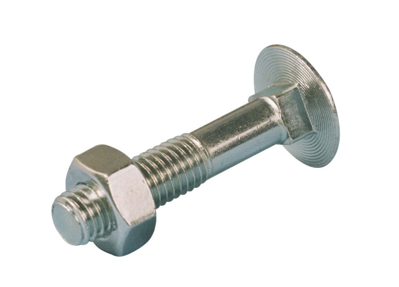 Afbeeldingen van M12 x 130/36 Slotbouten met moer, staal verzinkt