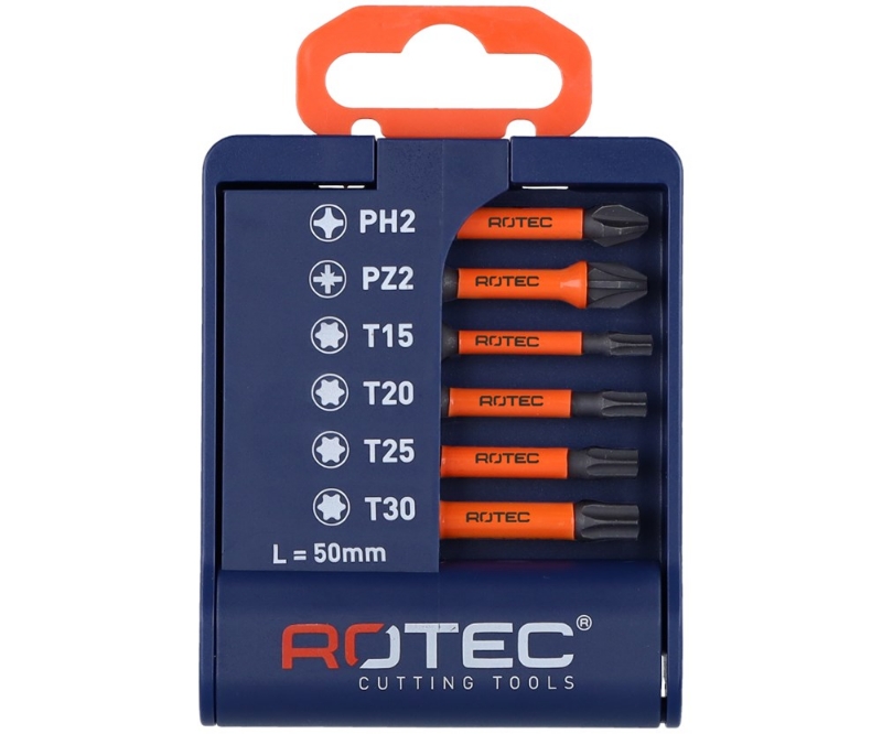 Afbeeldingen van Bitset IMPACT 6-delig E6,3 x 50mm PH-PZ-T