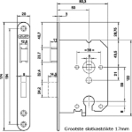 Afbeeldingen van 4Tecx Deurslot PC dag/nacht RVS draairichting