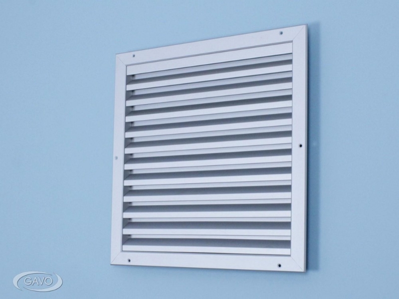 Afbeeldingen van LAMELLENROOSTER, ALUMINIUM WIT