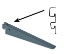 Afbeeldingen van Drager Element dubbel 1-haaks sys 50 staal wit 37cm 10201-00021