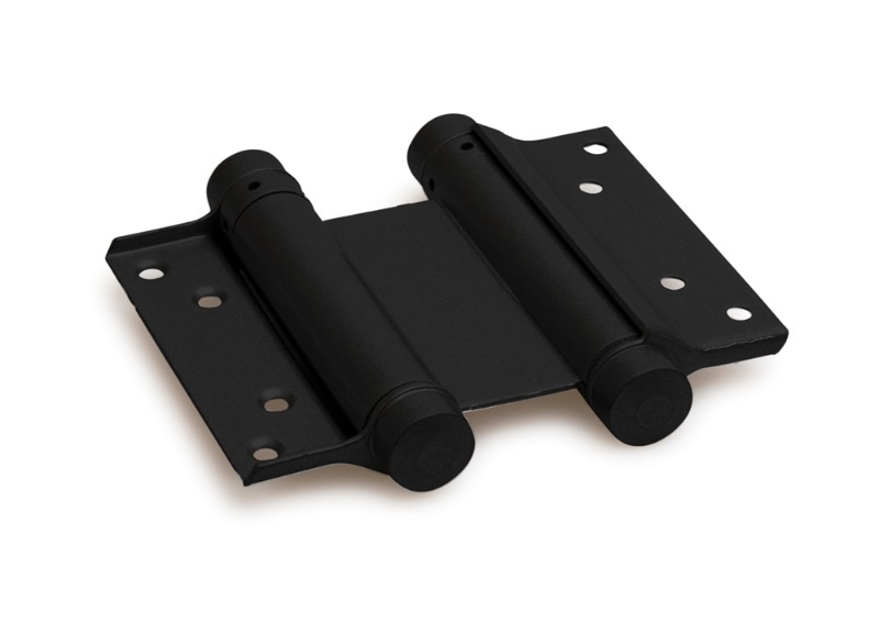 Afbeeldingen van Bommerscharnier dubbel 30/100mm zwart gelakt