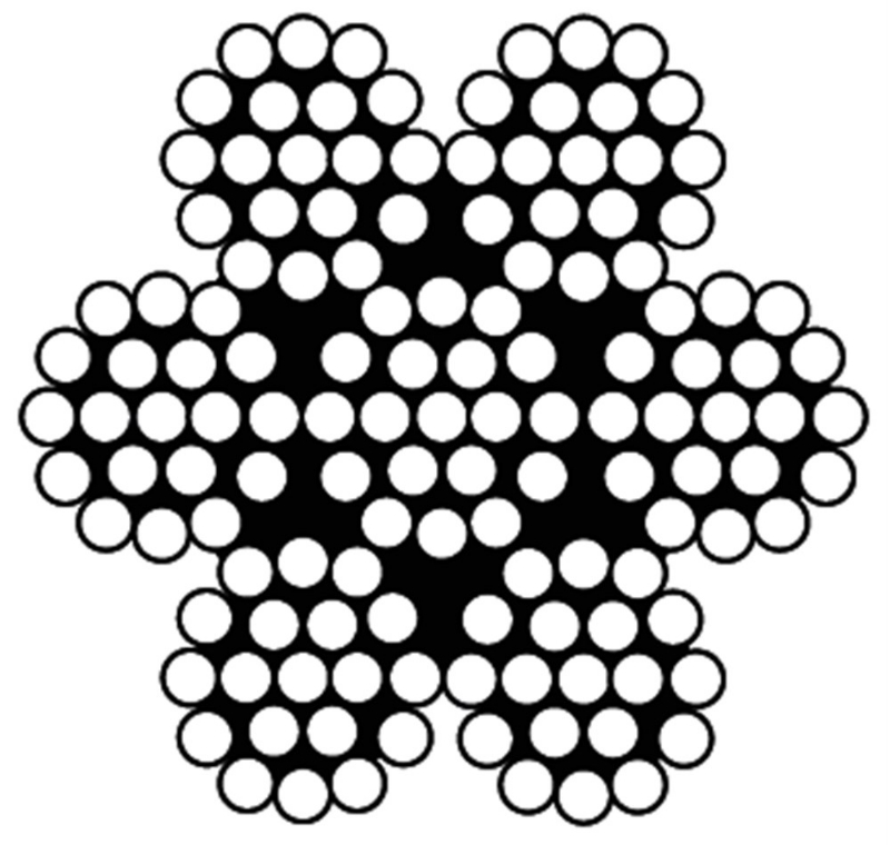 Afbeeldingen van Staalkabel 03mm / 7x19 / RVS 316