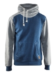 Afbeeldingen van Blåkläder/Hooded Sweatshirt/3399/Blauw melange/Grijs/M