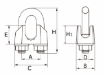 Afbeeldingen van Staaldraadklem Type 741 / 13 mm / verzinkt