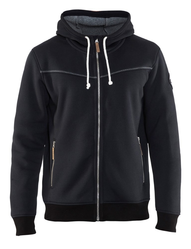 Afbeeldingen van Blåkläder/Hoodie met warme voering/4933/Zwart/S