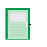 Afbeeldingen van AXA Deurkruk blok/f1 geslepen/deurdikte/38-54