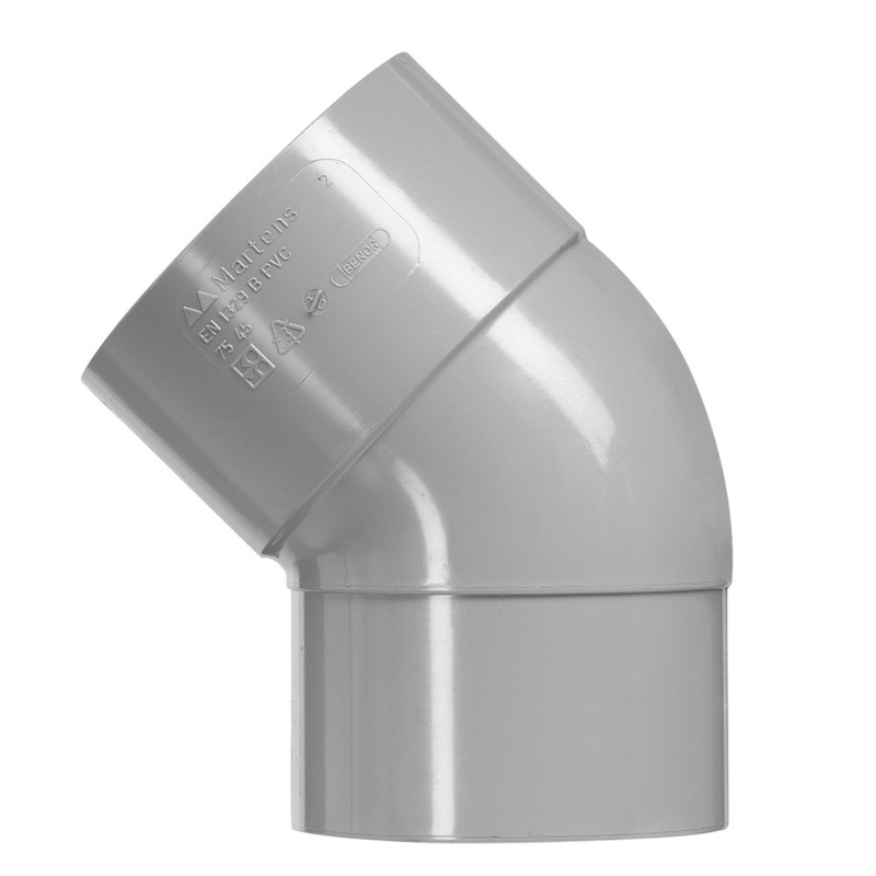 Afbeeldingen van 32mm bocht dw 1xlm 45