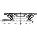 Afbeeldingen van ZWE/REM.75.RUBB.GRIJS.KOG PLAAT.75KG