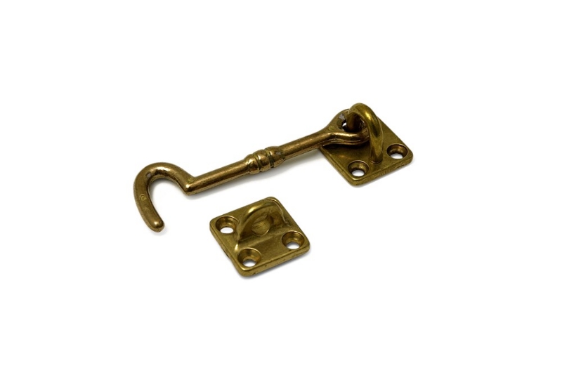 Afbeeldingen van Kajuithaak 100 mm mess. gepol.