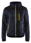 Afbeeldingen van Blåkläder/Gebreid vest met softshell/4930/Donkerblauw/Geel/L