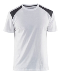 Afbeeldingen van Blåkläder/T-shirt bi-colour/3379/Wit/Donkergrijs/XXL