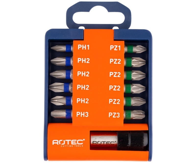 Afbeeldingen van Bit- & bithouder-set OPTI-LINE, bits PH-PZ 13-dlg.