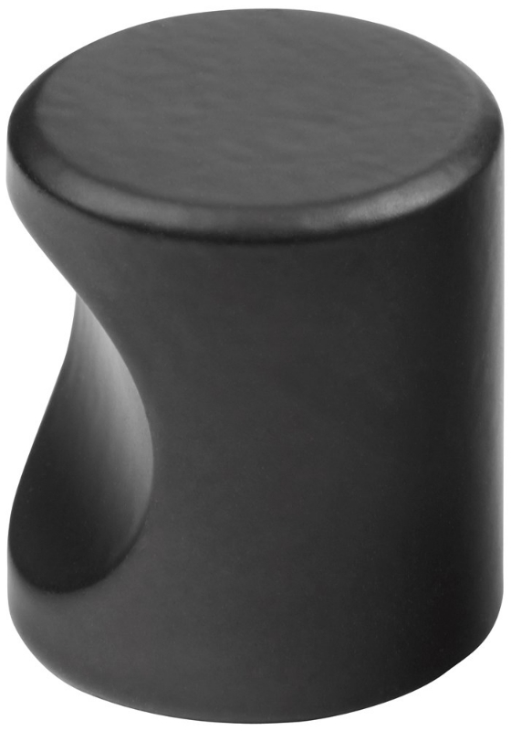 Afbeeldingen van Cilinderknop 25x26mm  m4 zwart