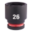 Afbeeldingen van Shockwave™ dop Hex 1/2 kort 26mm-1pc