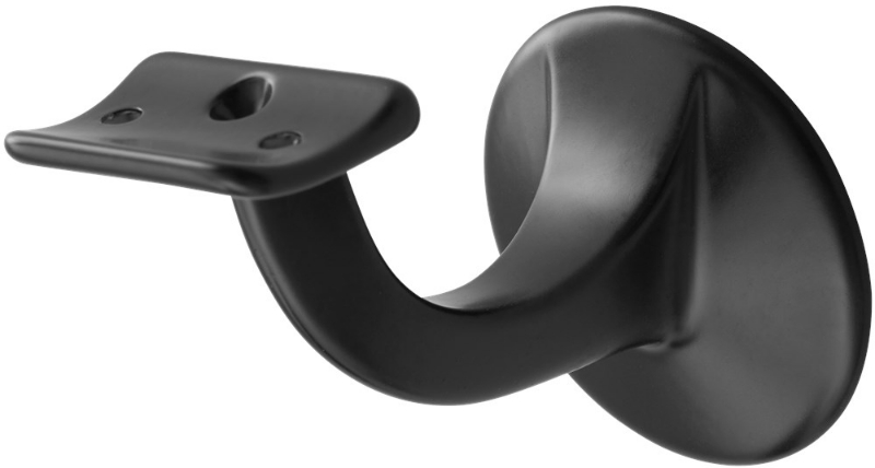 Afbeeldingen van Leuninghouder 65 hol  m8 zwart