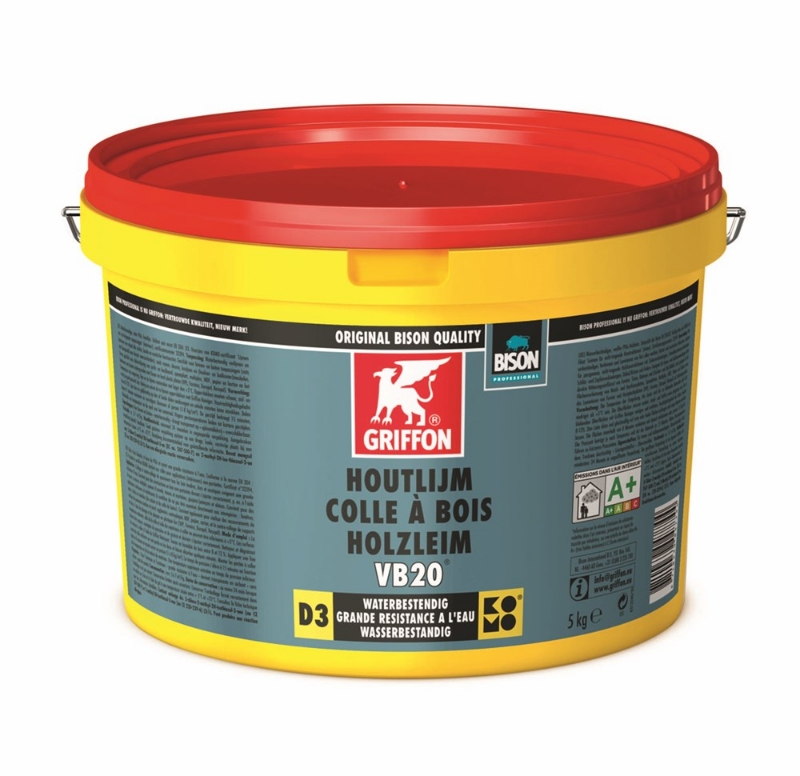 Afbeeldingen van Griffon Houtlijm VB20® Emmer 5 kg NL/FR/DE