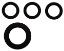 Afbeeldingen van SET RUBBERRINGEN 3/4"