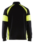 Afbeeldingen van Blåkläder/Sweatshirt met High Vis zones/3550/Zwart/High Vis Geel/L
