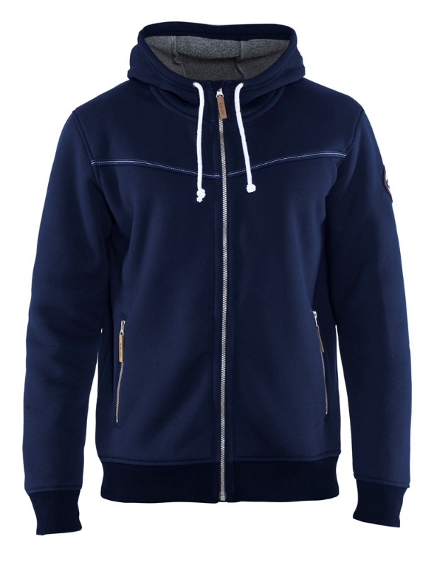 Afbeeldingen van Blåkläder/Hoodie met warme voering/4933/Marineblauw/XL