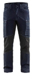 Afbeeldingen van Blåkläder/Service werkbroek denim stretch/1459/Marineblauw/Zwart/C52
