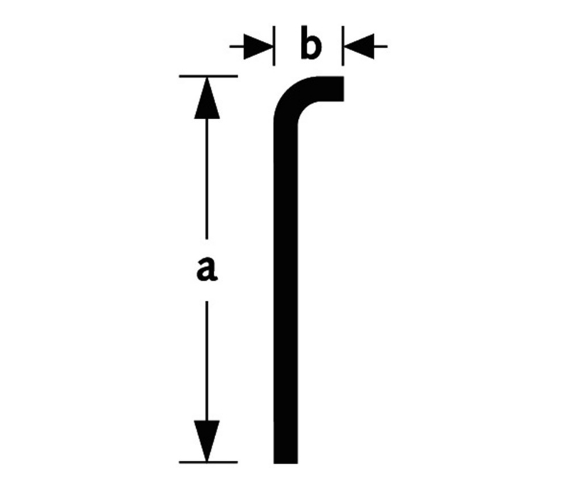 Afbeeldingen van Tafelrandprofiel SDB15 aluminium brute 30X6mm