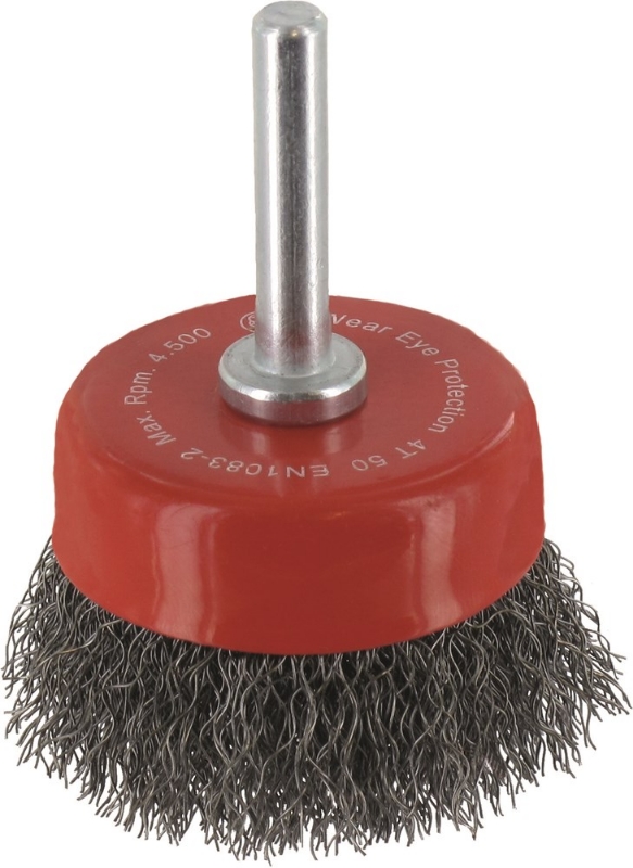 Afbeeldingen van Komborstel sch. 6mm Ø50x0,20 mm gegolfd staaldraad