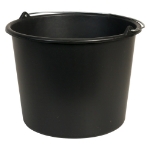 Afbeeldingen van Gripline-D 12 Emmer zwart, knopbeugel, L-scala