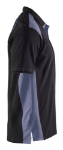 Afbeeldingen van Blåkläder/Poloshirt piqué/3324/Zwart/Grijs/M
