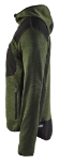 Afbeeldingen van Blåkläder/Gebreid vest met softshell/4930/Army Groen/Zwart/M