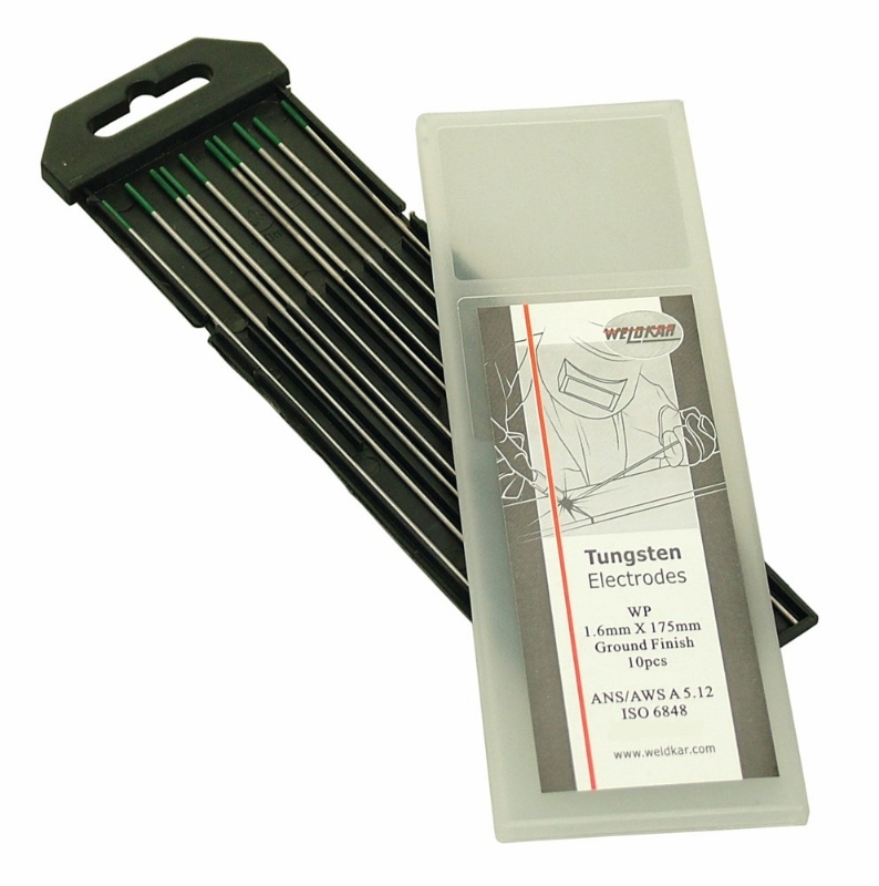 Afbeeldingen van Wolfraam elektroden Groen WP, Ø 2.4 mm,