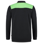 Afbeeldingen van POLOSWEATER BLACKLIME M