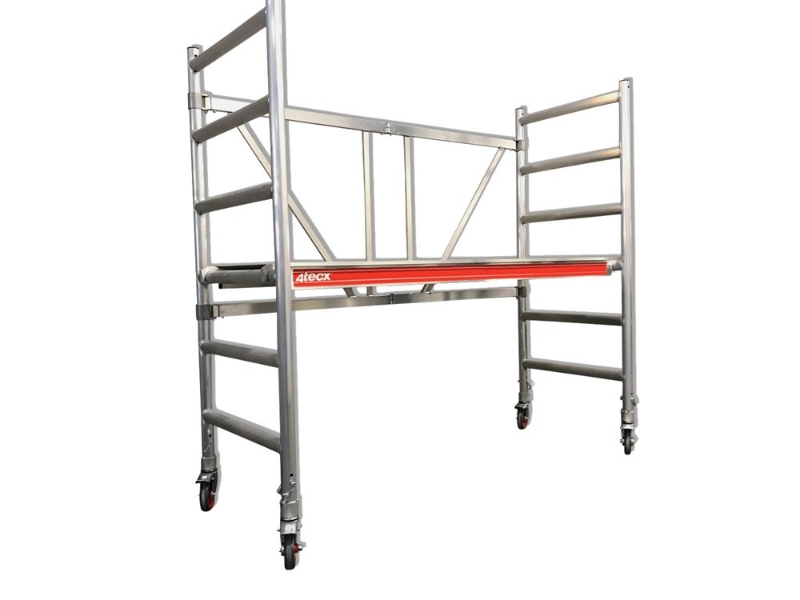 Afbeeldingen van 4Tecx Kamersteiger 6 tredes inclusief bus met