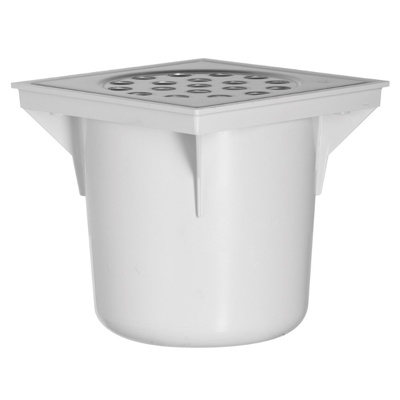 Afbeeldingen van 20x20 abs vloerput ou75 rvs 402