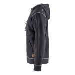 Afbeeldingen van Blåkläder/Hooded sweatshirt met rits/3398/Zwart Mêlee/XXXL