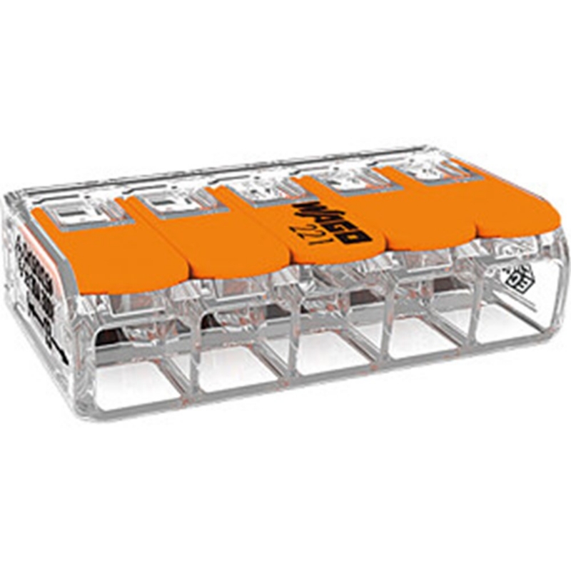 Afbeeldingen van WAGO 5V verbindingsklem t/m 6mm²