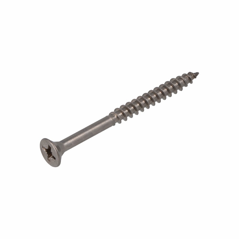 Afbeeldingen van Spaanplaatschroef rvs-a2 pk pz-2 5.0x80/50 (2