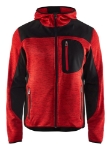 Afbeeldingen van Blåkläder/Gebreid vest met softshell/4930/Rood/Zwart/L