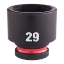 Afbeeldingen van Shockwave™ dop Hex 1/2 kort 29mm-1pc