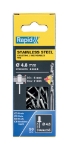 Afbeeldingen van Rapid 4,8x10mm RVS blindklinknagels 50 st. + boor, Blister