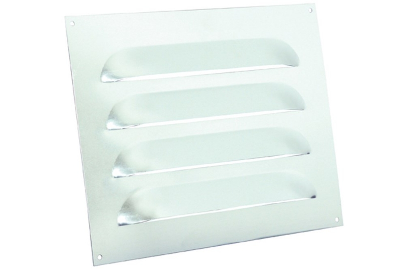 Afbeeldingen van Schoepenrooster vlak model 250x200mm aluminium