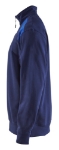 Afbeeldingen van Blåkläder/Sweatshirt bi-colour met halve rits/3353/Marineblauw/Korenblauw/M