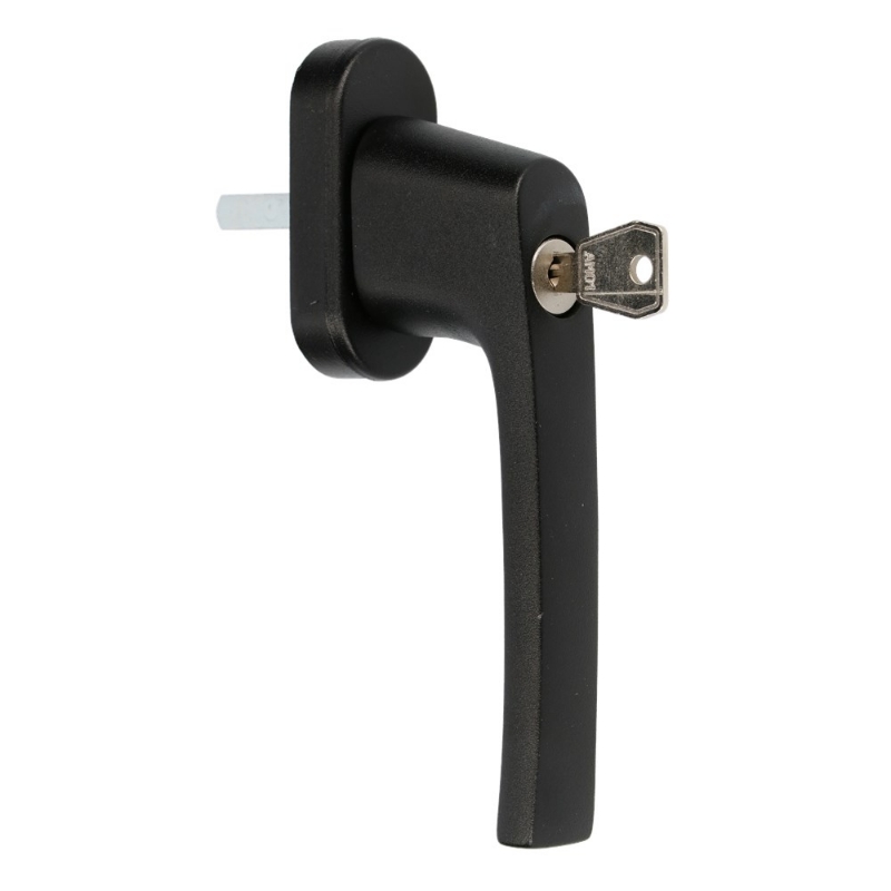 Afbeeldingen van Ami Vhb raamgreep 812 7x32  compleet ovaal zw