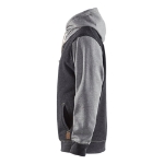 Afbeeldingen van Blåkläder/Hooded sweatshirt/3399/Zwart melange/Grijs/XL