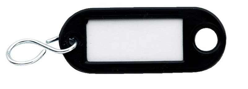 Afbeeldingen van Sleutellabel zwart