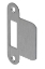 Afbeeldingen van VP 635/17/U SLUITPLAAT, RVS 25X94