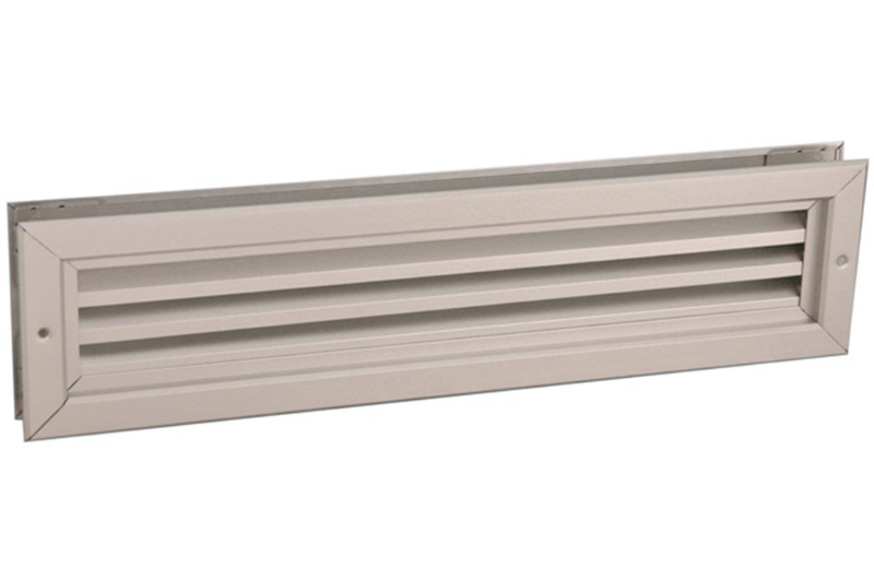 Afbeeldingen van Deurventilatierooster 470x121mm aluminium geanodiseerd
